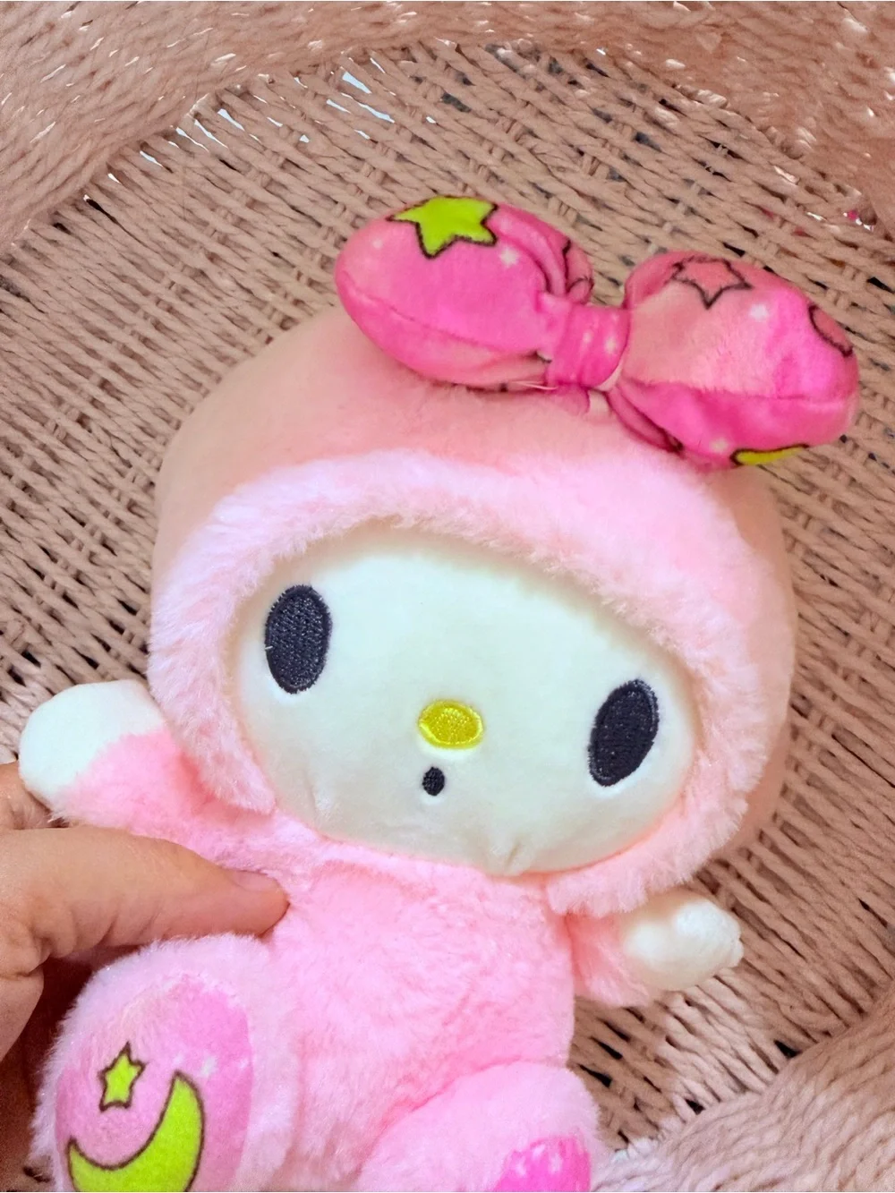 Sanrio My Melody Plush Stuffed Animal Pink 7” Hello Kitty Kawaii Soft Toy